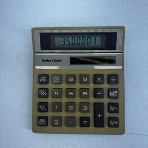 Rare Vintage Radio Shack Solar Powered Desktop Calculator EC-2006 Tested Working